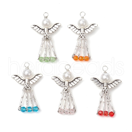 Electroplate Glass Pendants PALLOY-JF03661-03-1