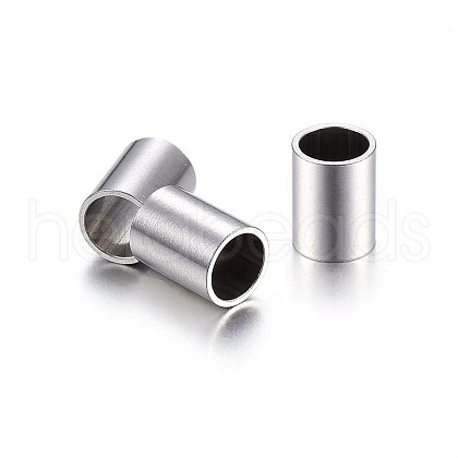 Tarnish Resistant 304 Stainless Steel Tube Beads STAS-O107-07P-E-1