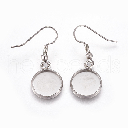304 Stainless Steel Earring Hooks STAS-TAC0001-02A-1