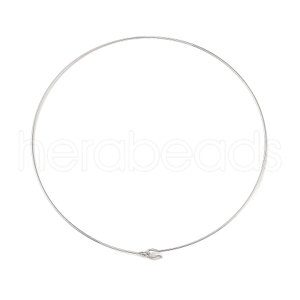 304 Stainless Steel Choker Necklaces NJEW-Q348-04P-1-1