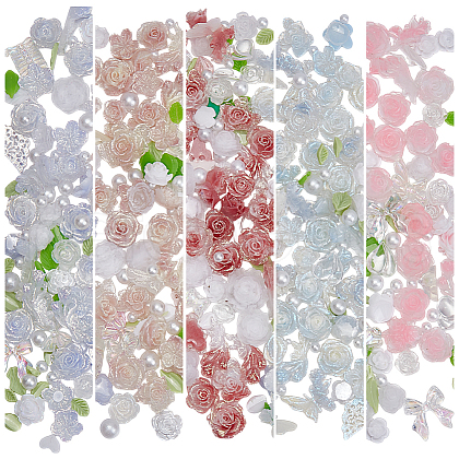 ARRICRAFT 5 Sets 5 Colors Resin Cabochons MRMJ-AR0001-23-1