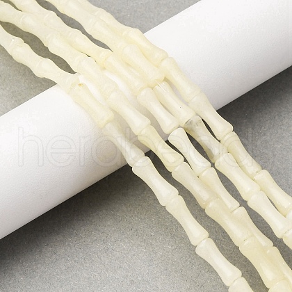 Natural White African Opal Beads Strands G-L624-G12-12x5mm-1