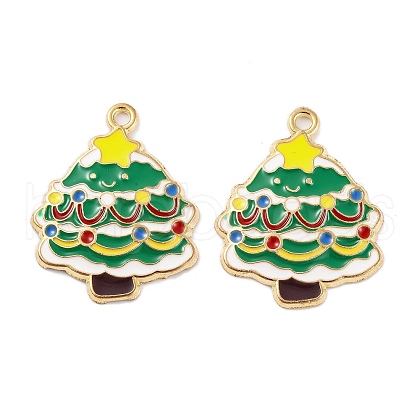Christmas Theme Rack Plating Alloy Pendants FIND-M020-04G-03-1