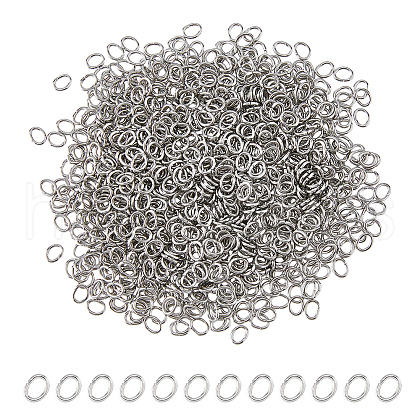 DICOSMETIC 1000Pcs 304 Stainless Steel Jump Rings STAS-DC0016-18B-1