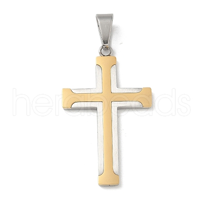 304 Stainless Steel Pendants STAS-G346-17GP-1