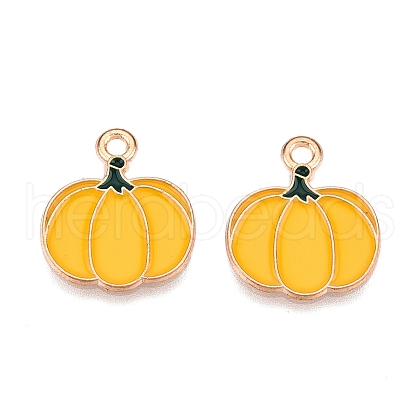 Thanksgiving Day Theme Alloy Enamel Pendants X1-ENAM-T020-35O-1