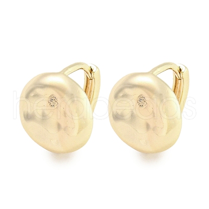 Brass Hoop Earrings EJEW-S228-05G-1