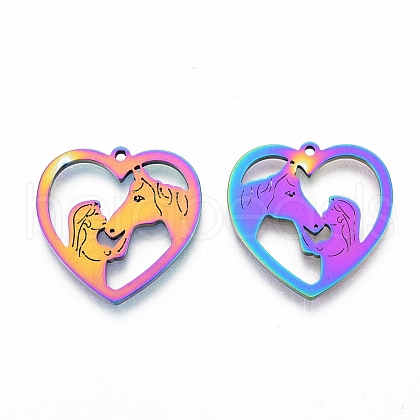 201 Stainless Steel Pendants STAS-N098-118M-1