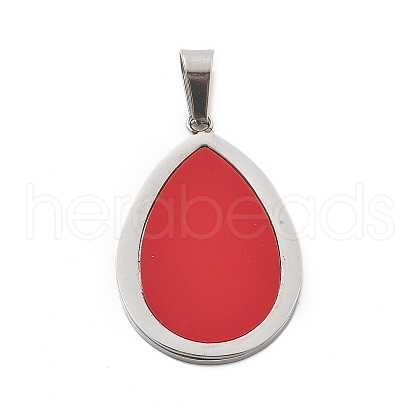 304 Stainless Steel Pendants STAS-F313-11P-1