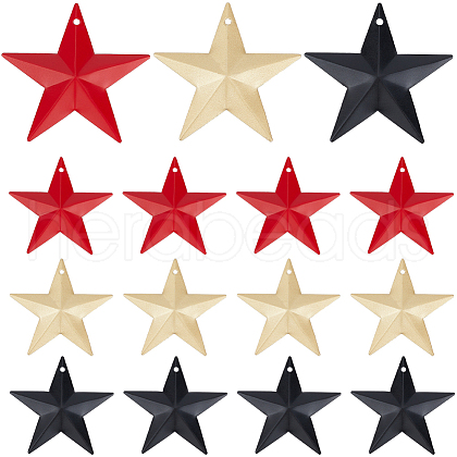 Gorgecraft 30Pcs 3 Colors Iron Pendants IFIN-GF0001-47B-1