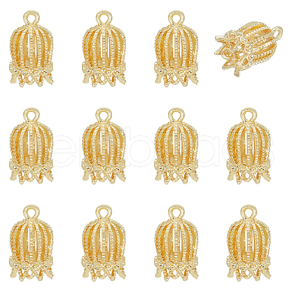   12Pcs Brass Connector Rhinestone Settings KK-PH0010-47-1