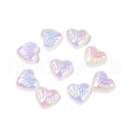 UV Plating Acrylic Cabochons OACR-H121-02A-1