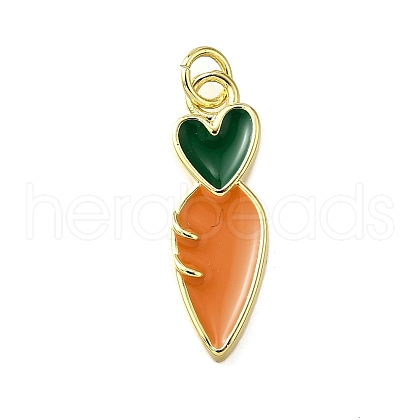 Brass Enamel Pendants KK-B136-07G-03-1