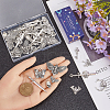 SUNNYCLUE 50Pcs 10 Styles Skeleton Theme Tibetan Style Alloy Pendants FIND-SC0011-06-3
