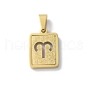 304 Stainless Steel Twelve Constellations Pendants STAS-S152-02G-A-1