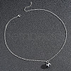 Football 201 Stainless Steel Black Enamel Pendant Cable Chain Necklaces for Men FS-WGF314D-01-2