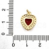 Brass Micro Pave Cubic Zirconia Pendants KK-K401-09G-3