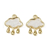 304 Stainless Steel Enamel Pendants STAS-L290-09G-1