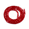 Opaque Solid Color Glass Beads Strands GLAA-N052-03-A02-2