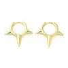 Rack Plating Brass Spike Hoop Earrings for Women EJEW-D059-19G-1