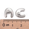 Letter Slider Beads for Watch Band Bracelet Making ALRI-O012-U-NR-3