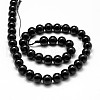 Natural Black Tourmaline Beads Strands X-G-P132-16-8mm-2