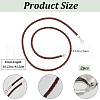 Beebeecraft 2Pcs Braided Round Leather Cord Necklace Making NJEW-BBC0001-19A-02-2