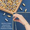  100Pcs 2 Colors Brass Screw Clasps KK-NB0002-69-3