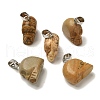 Natural Picture Jasper Pendants G-Z067-02P-05-2