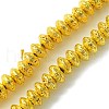 Electroplated Natural Lava Rock Beads Strands G-I360-P01-01-1