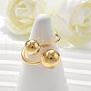 304 Stainless Steel Round Cuff Rings for Women RJEW-A063-01E-G-4