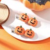 Pumpkin Iron Flat Alligator Hair Clips PHAR-JH00130-1