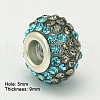 Resin Rhinestone European Beads GPDL-C004-10S-2