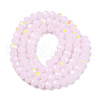 Electroplate Glass Beads Strands EGLA-A044-J6mm-L02-3