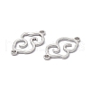 304 Stainless Steel Connector Charms STAS-A071-01P-3