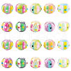   20Pcs 10 Colors Handmade Porcelain Beads PORC-PH0001-40-1