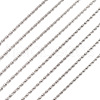 304 Stainless Steel Twist Rope Chains CHS-YS0001-08-4