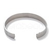 304 Stainless Steel Cuff Bangles for Women BJEW-U010-01P-3