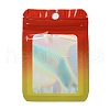 Rectangle Glitter Holographic PVC Zip Lock Bags ABAG-P011-01B-02-1