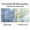 Waterproof PVC Colored Laser Stained Window Film Adhesive Stickers DIY-WH0256-067-8