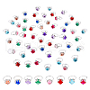 FIBLOOM 50Pcs Rhinestone Adjustable Rings RJEW-FI0001-06-1