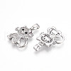 Brass Micro Pave Cubic Zirconia Pendants KK-N257-28P-2