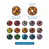 120Pcs 15 colors Painted Natural Wood Beads WOOD-TA0001-66-9