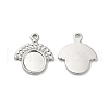 Non-Tarnish 304 Stainless Steel Pendant Cabochon Settings STAS-H214-26P-1