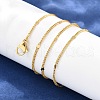 Brass Chain Necklaces X-MAK-L009-11G-2