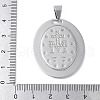 304 Stainless Steel Pendants STAS-S162-03GP-3