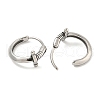 316 Surgical Stainless Steel Hoop Earrings EJEW-D096-14H-AS-2