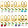 Lily of the Valley Plastic Pendant Decoration HJEW-HY00006-1