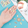   40Pcs 10 Style Light Gold Alloy Pendants ENAM-PH0001-87-5