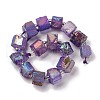 Electroplated Natural Quartz Beads Strands G-G767-02-22-4
